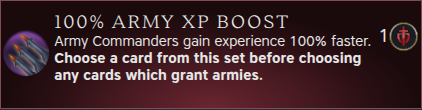 100% Army XP Boost