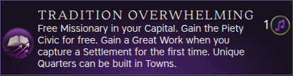 Tradition Overwhelming (Exploration) Tradition Overwhelming (Exploration)